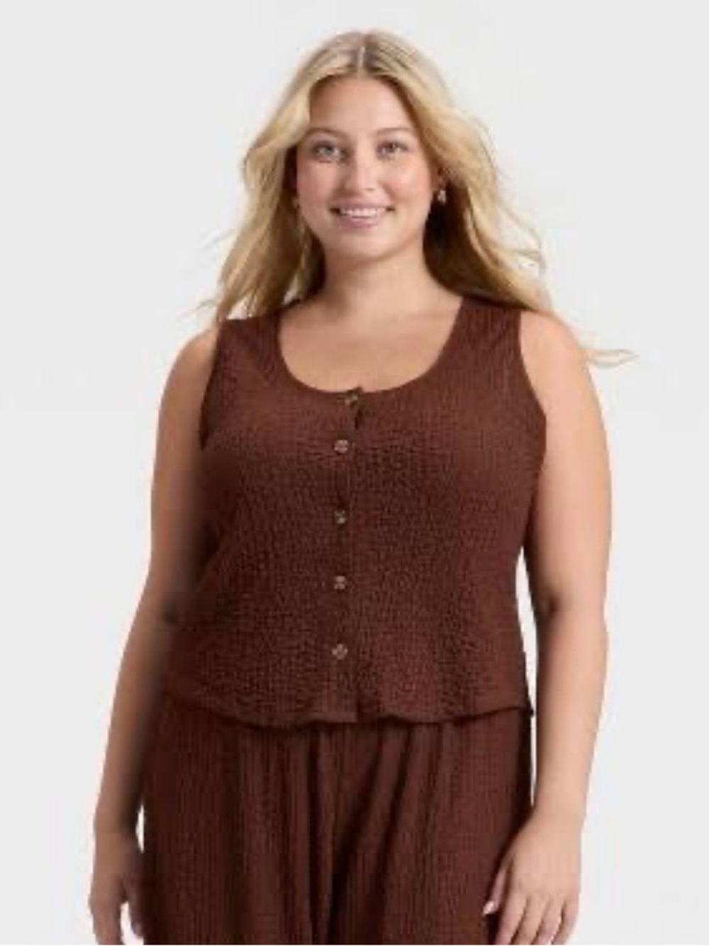 A NEW DAY Crinkle Vest (M)